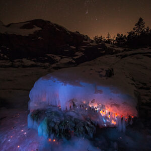 Orion & fluorescerande alger 40x30cm